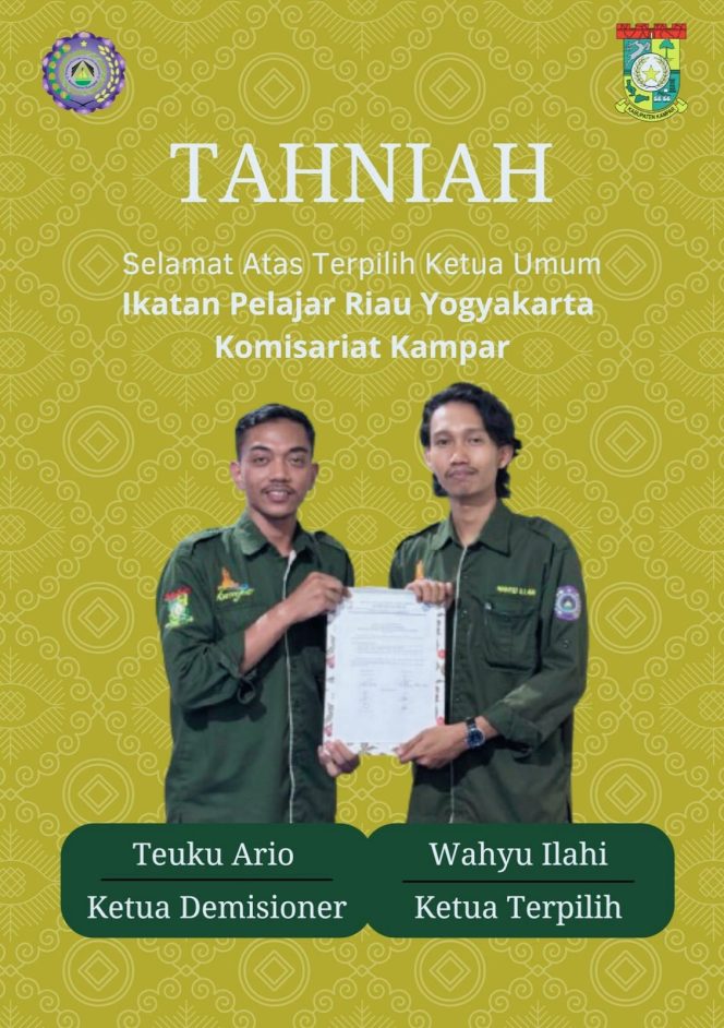 
					Muhammad Fatma Wahyu Illahi Terpilih sebagai Ketum IPRY-KK Periode 2024-2025