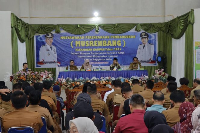 
					Pj Bupati Kampar Resmi Buka Musrenbangcam di Kecamatan Kampar, 147 Usulan Prioritas Pembangunan