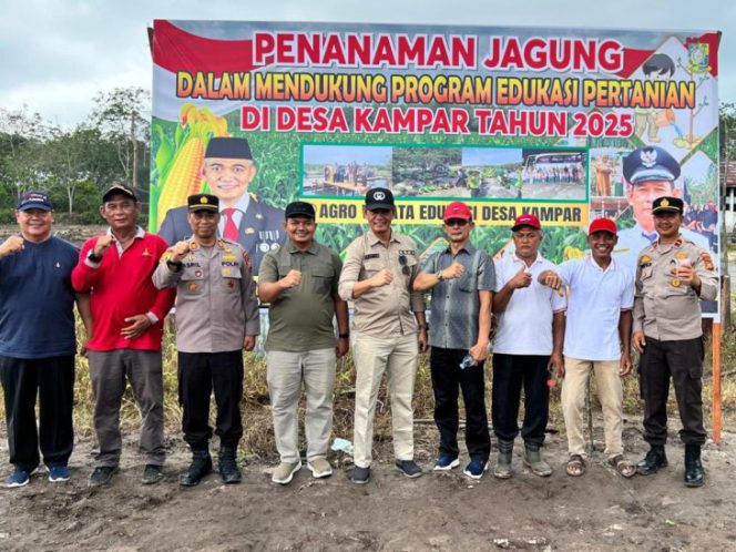 
					Nawacita Presiden Prabowo, Kadis Ketahanan Pangan Kampar Apresiasi penanaman Jagung di Agrowisata Edukasi Kampa