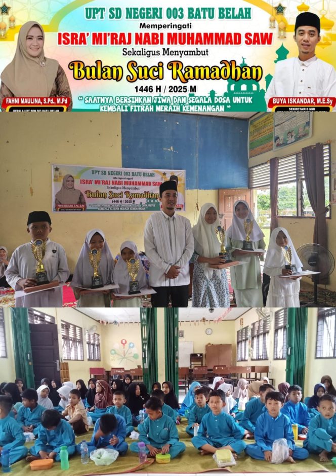 
					Penyuluh Agama Islam Bangkinang Kota Iskandar, SE., ME., Sy Sampaikan Ceramah di Peringatan Isra Mikraj dan Sambut Ramadhan di UPT SD Negeri 003 Batu Belah