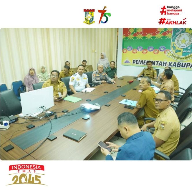 
					Bupati Kampar Mengikuti Rakor Inflasi Terkait Antisipasi Cuaca Ekstrem Periode Idul Fitri 1446 H
