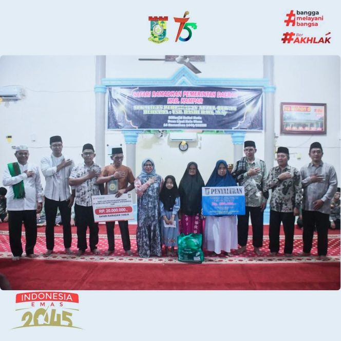 
					Wabup Kampar Misharti Pimpin Safari Ramadhan di Desa Lipat Kain Utara