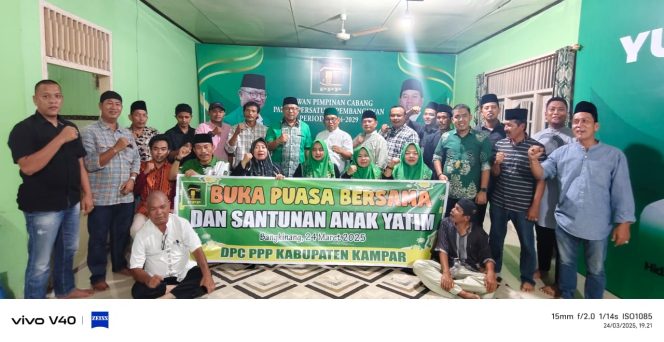 
					DPC PPP Kabupaten Kampar Gelar Kegiatan Buka Bersama dan Santunan Anak Yatim