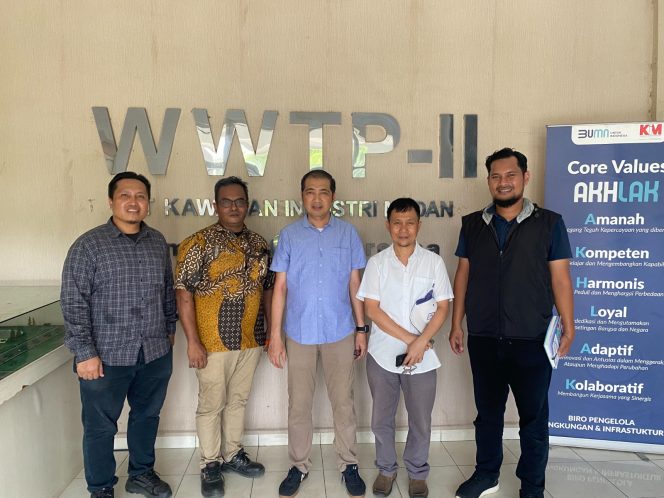 
					PT Prima Pengembangan Kawasan Kunjungi Fasilitas Prototipe NRCO di KIM, Bahas Implementasi Teknologi WWTP di Kuala Tanjung