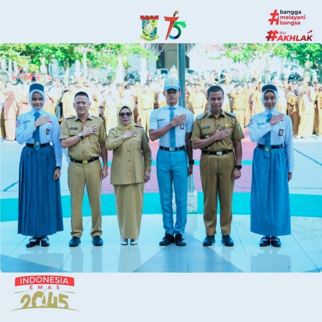 
					Bupati Kampar Ahmad Yuzar Pimpin Apel dan Lepas Paskibraka ke Tingkat Nasional dan Provinsi