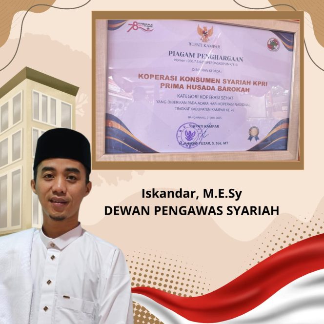 
					Koperasi Syariah KPRI Prima Husada Barokah Raih Penghargaan Kategori Koperasi Sehat pada Harkopnas ke-78