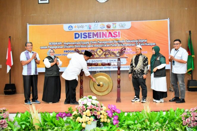 
					Diseminasi dan Launching Hasil Riset Tim Politeknik Kampar: Program BERDIKARI Dorong Transformasi Industri Ikan Patin Kampar
