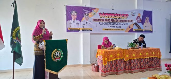 
					DPC PP PAUD Kabupaten Kampar Gelar Workshop Persiapan PAUD Percontohan