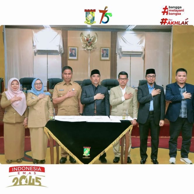 
					Penandatanganan MoU KUA-PPAS RAPBD TA 2026 Sukses, Ketua DPRD Apresiasi Pemda Kampar dan Ajak Kawal Realisasi APBD.