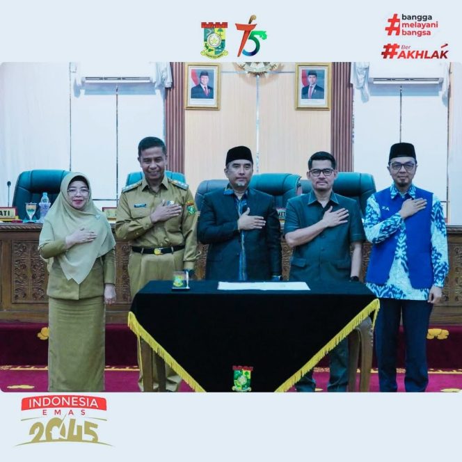 
					Bupati Kampar Hadiri Rapat Paripurna DPRD Penetapan Propemperda dan Penyampaian Laporan Pansus