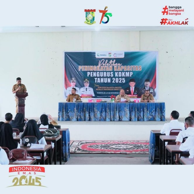 
					Bupati Kampar Resmi Membuka Pelatihan SDM Pengurus Koperasi Merah Putih Tahun 2025