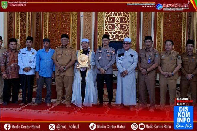 
					Bupati Anton Sambut Kepulangan Bayu Wibisono Damanik, Hafiz Quran dari Rohul Peraih Juara II MHQ Internasional di Arab Saudi