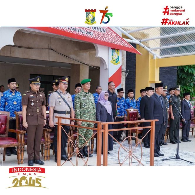 
					Bupati Kampar Ahmad Yuzar Pimpin Upacara Peringatan Hari Bela Negara ke-77.