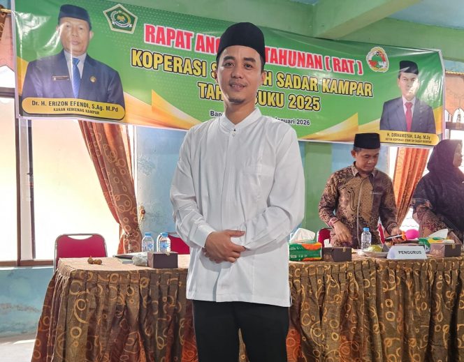 
					RAT 2025 Koperasi Syariah Sadar Kampar Tetapkan Iskandar, M.E.Sy sebagai DPS