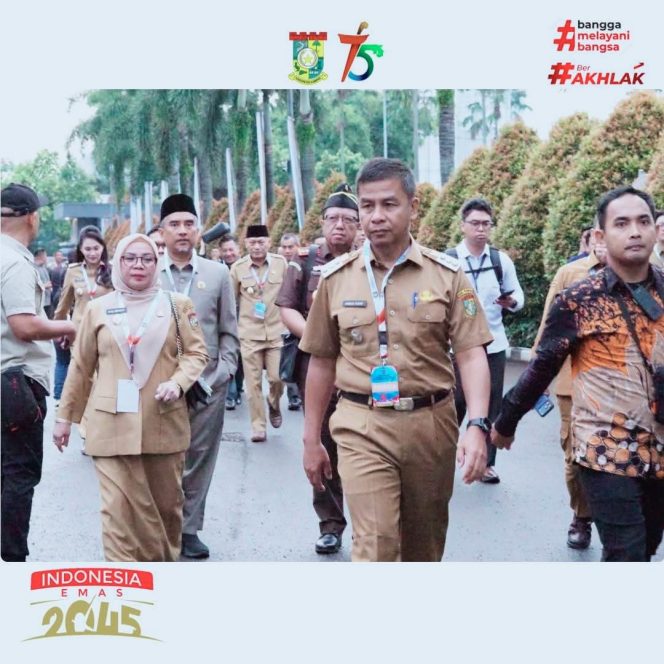 
					Bupati Ahmad Yuzar dan Wakil Bupati Kampar Hadiri Rakornas 2026 di Bogor