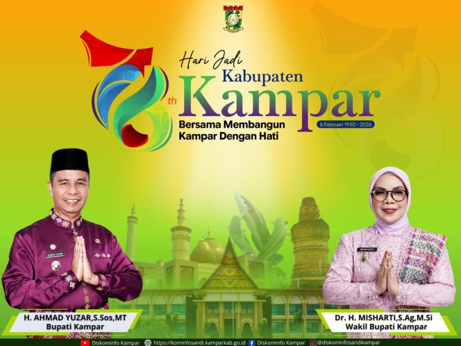 
					Surat Cinta untuk Kampar: Karena Pembangunan Bermula dari Hati Oleh: Dr. Hj. Misharti, S.Ag., M.Si. Wakil Bupati Kampar