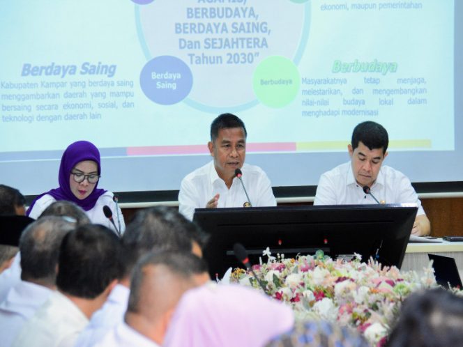 
					Musrenbang Pra RKPD Kabupaten Kampar TA 2027 Resmi dibuka Bupati Kampar Ahmad Yuzar.