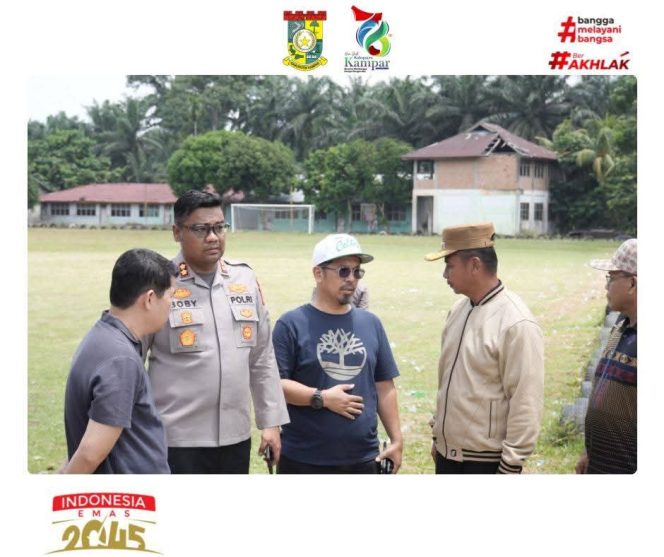 
					Bupati Kampar Ahmad Yuzar Tinjau Kesiapan Peresmian Jembatan Merah Putih Presisi di Desa Gobah