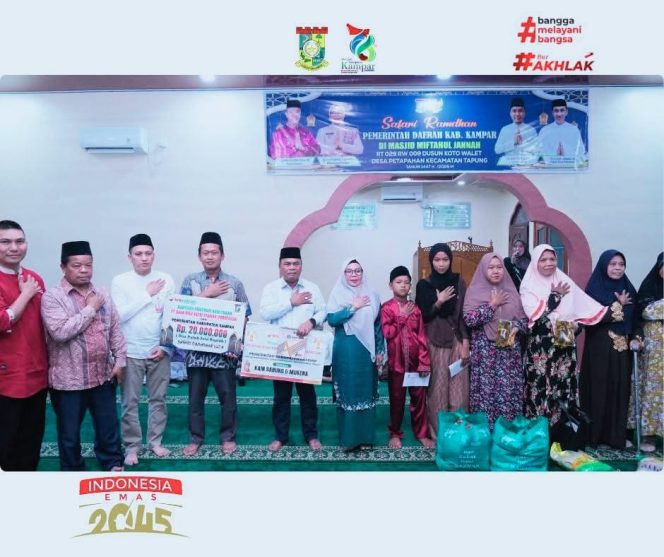 
					Wakil Bupati Misharti Safari Ramadan Terakhir di Masjid Miftahul Jannah Desa Petapahan