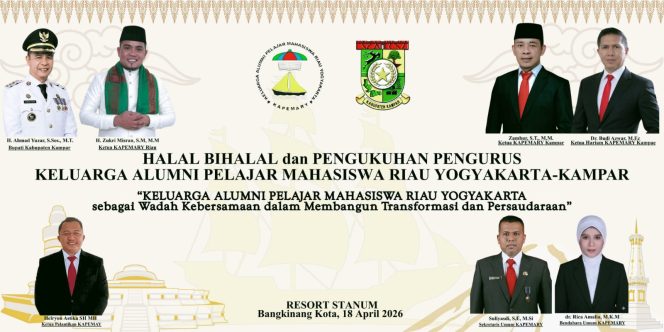 
					Acara Pengukuhan dan Halal Bihalal Kapemary Kampar Akan Digelar 18 April