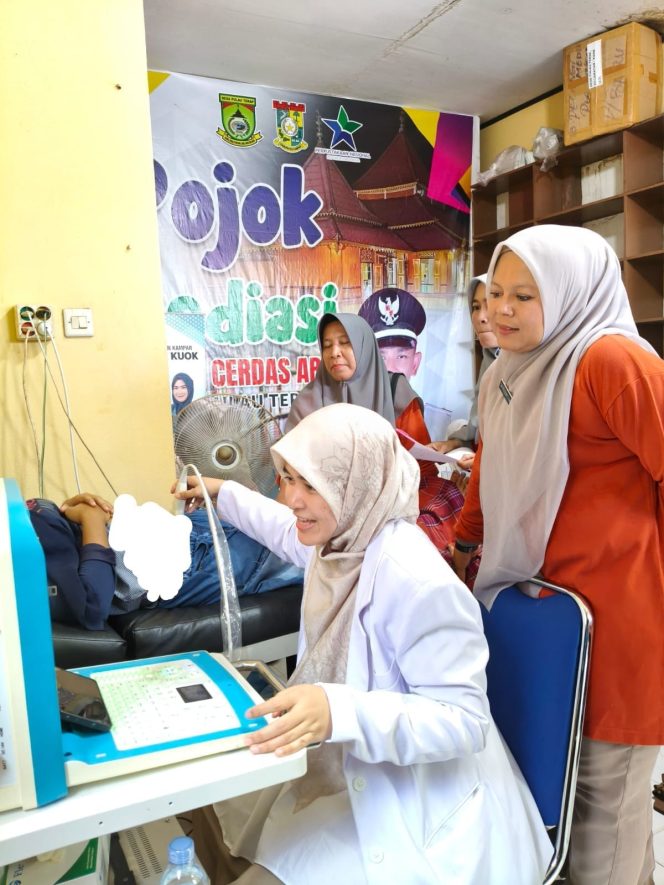 
					Peringati Hari Anak Nasional dan HUT IBI ke-75, Puskesmas Kuok Berikan Pemeriksaan Kesehatan dan USG Gratis di Desa Pulau Terap