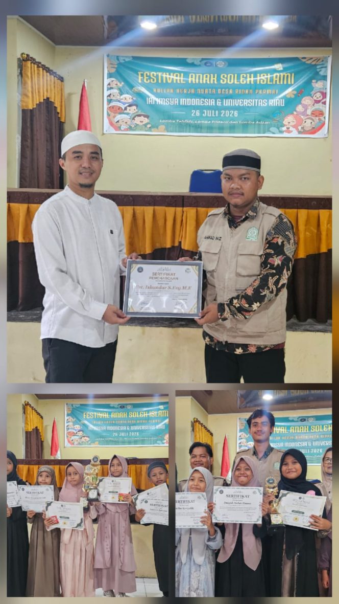 
					Penyuluh Agama Iskandar, M.E.Sy., Jadi Juri Festival Anak Soleh Islami KKN Desa Ridan Permai