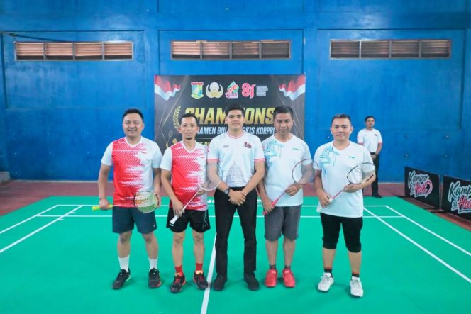 
					Bupati Kampar Buka Event Bulutangkis Korpri Terbuka Antar OPD dan Kecamatan Sempena HUT Riau 69 dan HUT RI ke 81