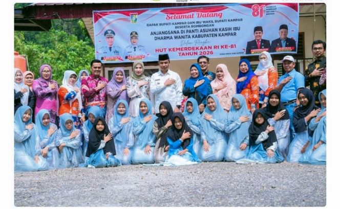 
					Sempena HUT RI, Bupati Kampar Anjangsana ke 28 Panti Asuhan yang Tersebar di Seluruh Wilayah Kabupaten Kampar