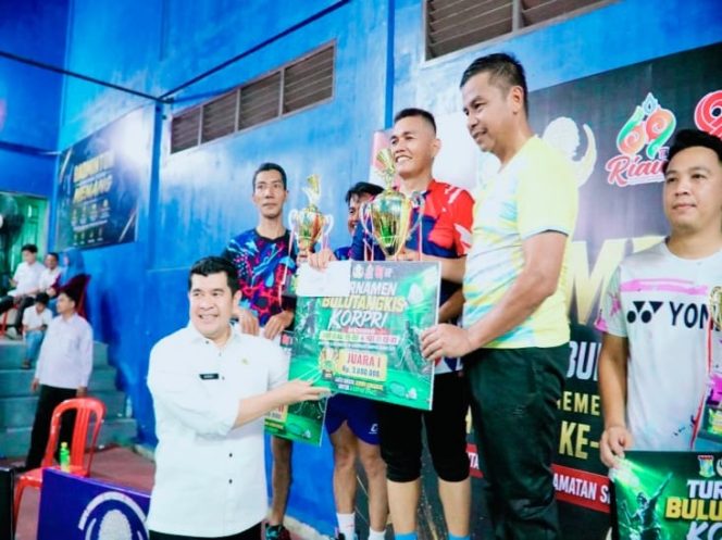 
					Pasangan Ahmad Yuzar/ Aswadi Sukses Raih Juara I Turnamen Badminton KORPRI 2026