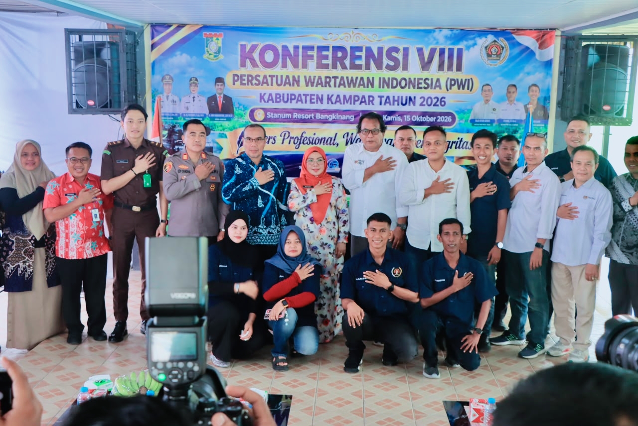 Buka Konferensi PWI Ke VIII, Wakil Bupati Kampar  Tegaskan Pers Merupakan Mitra Strategis Pembangunan